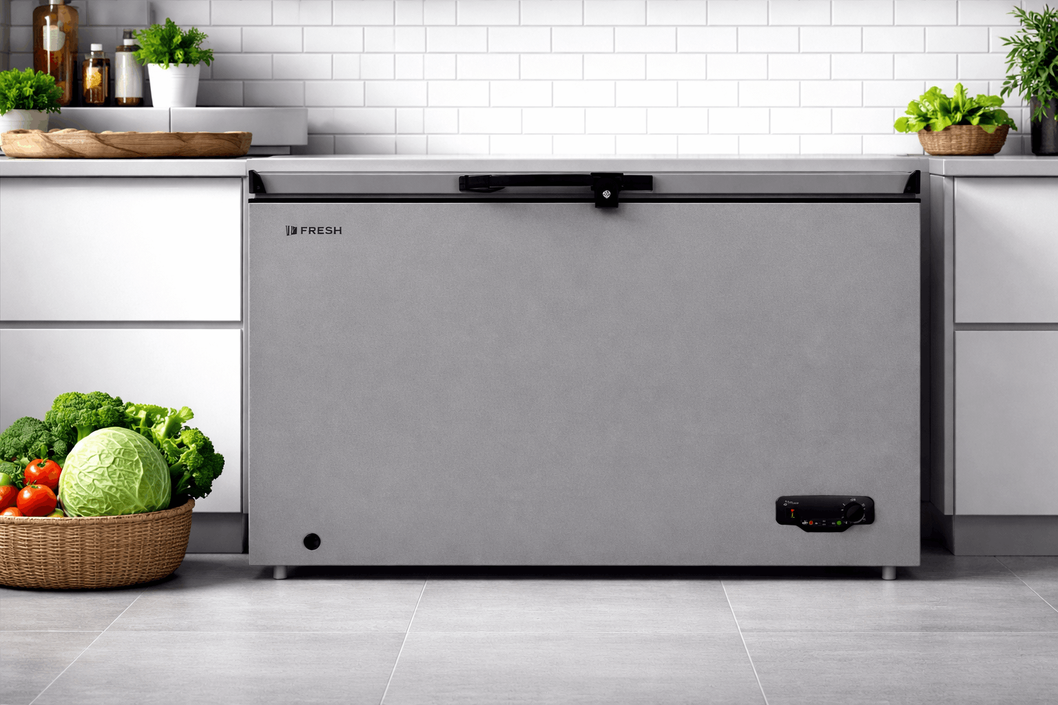 Congélateur Fresh 330 L Silver